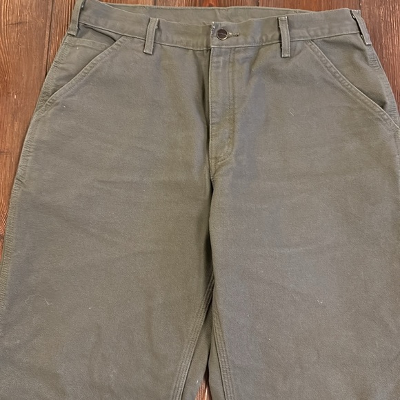 Carhartt Men’s Flannel Lined Dungarees Size 36X32 EUC - Picture 2 of 11